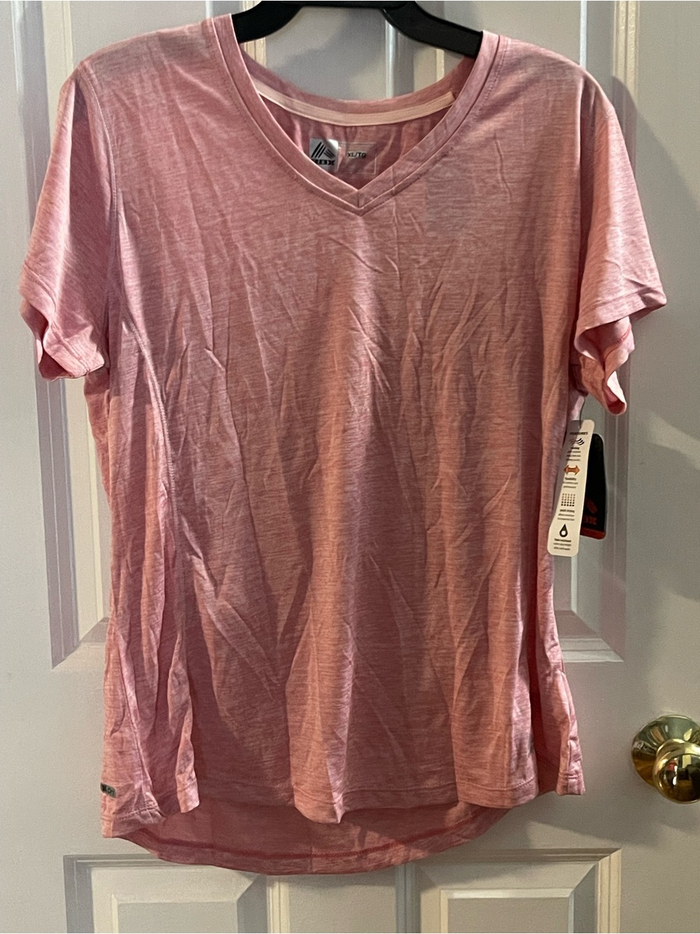 RBX Pink V-Neck Short Sleeve Tee